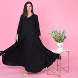 Black Drape Dress