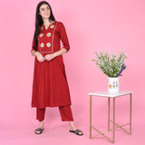 Sindoor Rayon Kurta Set