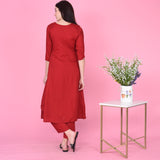 Sindoor Rayon Kurta Set