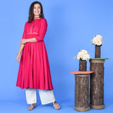 Hot Pink Kurta Set