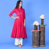 Hot Pink Kurta Set