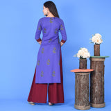 Wine Purple Suit Set