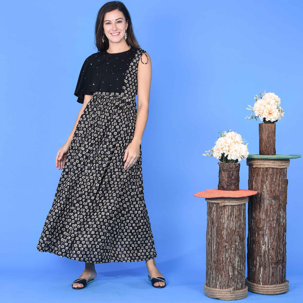 Flap Shoulder Dress