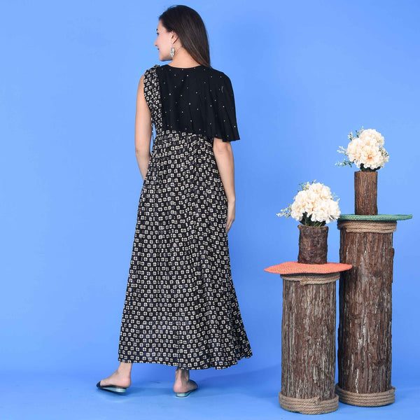 Flap Shoulder Dress