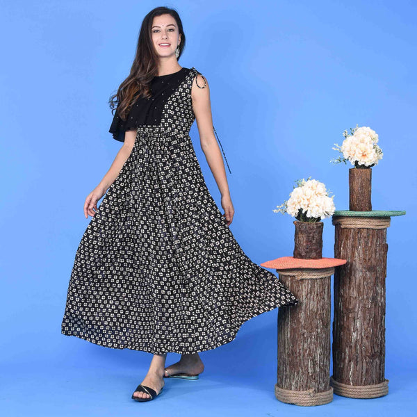 Flap Shoulder Dress