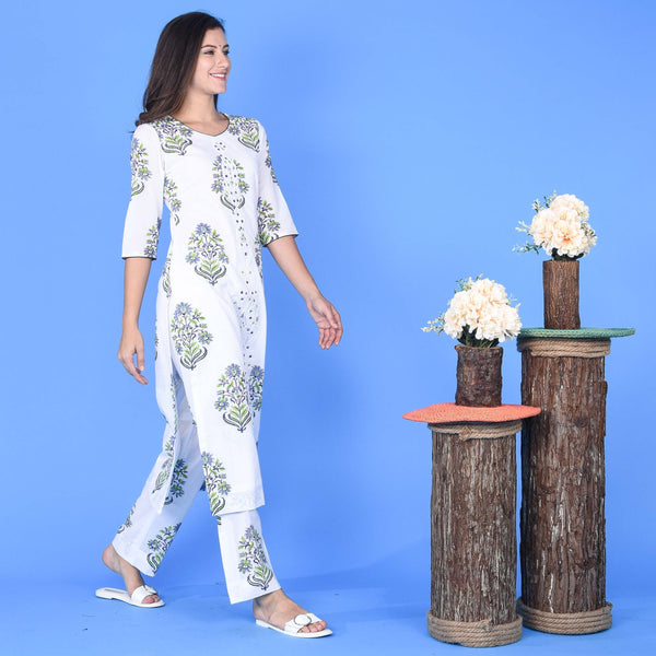 White Suit Shimmer Dupatta