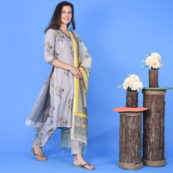 Banaphool Chanderi Suit Set