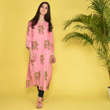 Kurta In Rose Cotton