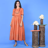 Rustic Orange Dress