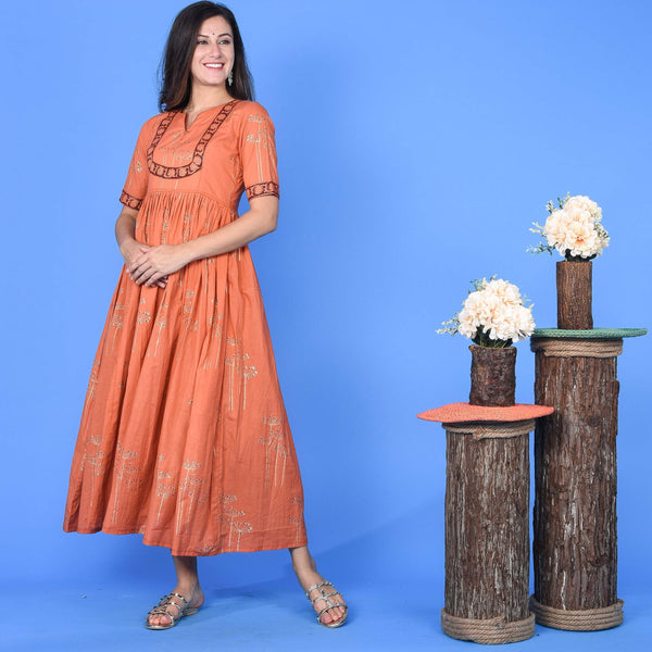 Rustic Orange Dress