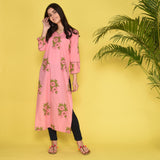 Kurta In Rose Cotton