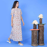 Deer Print Cotton Dress
