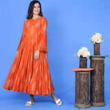 Orange Discharge Dress