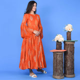 Orange Discharge Dress