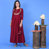 Embroidered Butta Dress