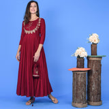 Embroidered Butta Dress
