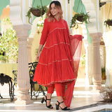 Sunset Red Suit Set