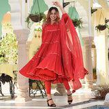 Sunset Red Suit Set