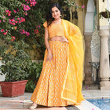 Fire Orange Lehenga Set