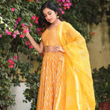 Fire Orange Lehenga Set
