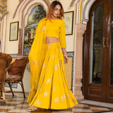 Stalk Yellow Lehenga Set