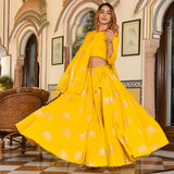 Stalk Yellow Lehenga Set