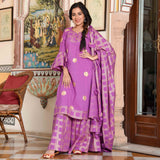 Purple Dots Suit Set