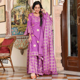 Purple Dots Suit Set