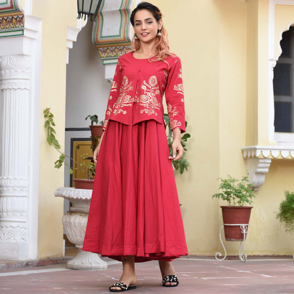 Salsa Red Jacket Dress