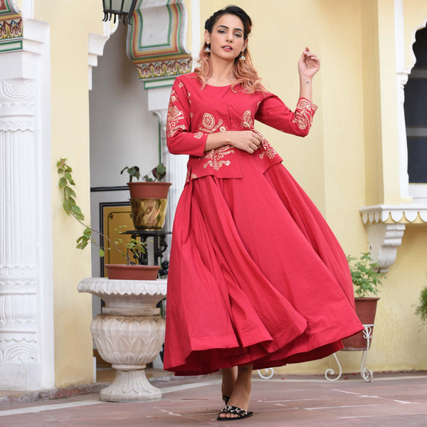 Salsa Red Jacket Dress