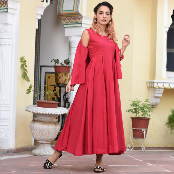 Salsa Red Jacket Dress
