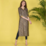 Pretty Gold Cotton Kurta