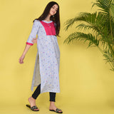 Stripes & Flowers Kurta