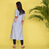 Stripes & Flowers Kurta