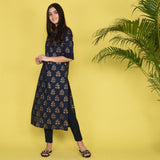 Kurta In Golden Butti