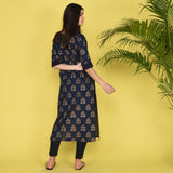 Kurta In Golden Butti