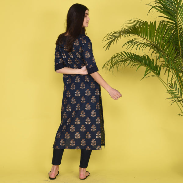 Kurta In Golden Butti