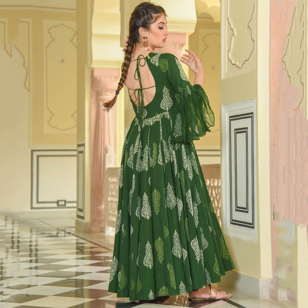 Discharge Print Dress