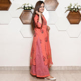 Peach Mughal Butta Set