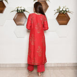 Ruby Red Kota Kurta Set