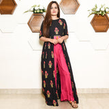 Black Pink Tassels Set