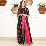 Black Pink Tassels Set