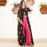 Black Pink Tassels Set