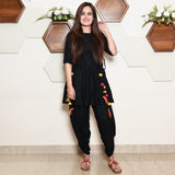 Black Dhoti Set