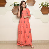 Peach Kurta Set