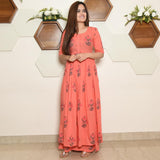 Peach Kurta Set