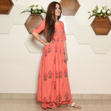 Peach Kurta Set