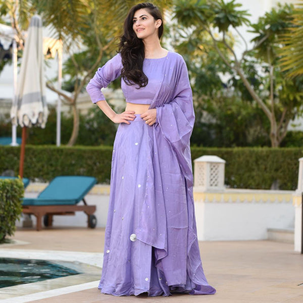 Purple Lehenga Set