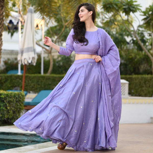 Purple Lehenga Set