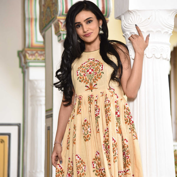 Surplice Butta Dress